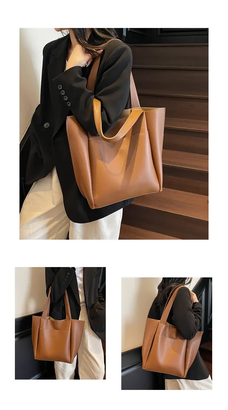 Large Capacity Leather Tote Bag for Women — feature 7