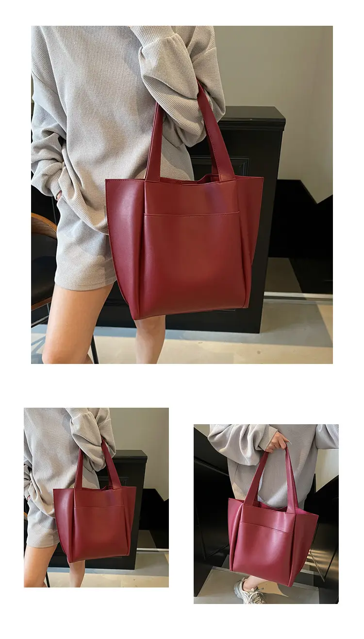Large Capacity Leather Tote Bag for Women — feature 8