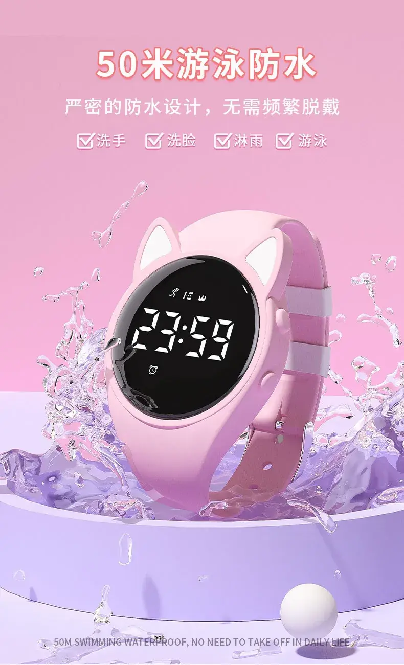 Cat-Ears Waterproof Smart Watch for Kids Girls Boys — feature 3