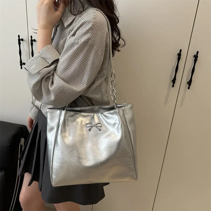 Silver Korean Style Shoulder Bag for Women 2025 — feature 22