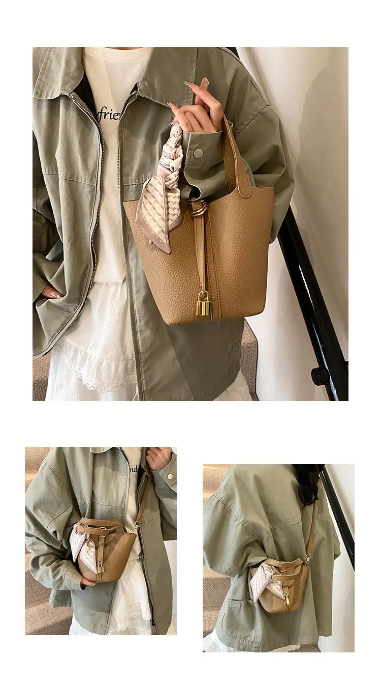 Yellow Lychee Bucket Bag Set 2026 Summer — feature 5