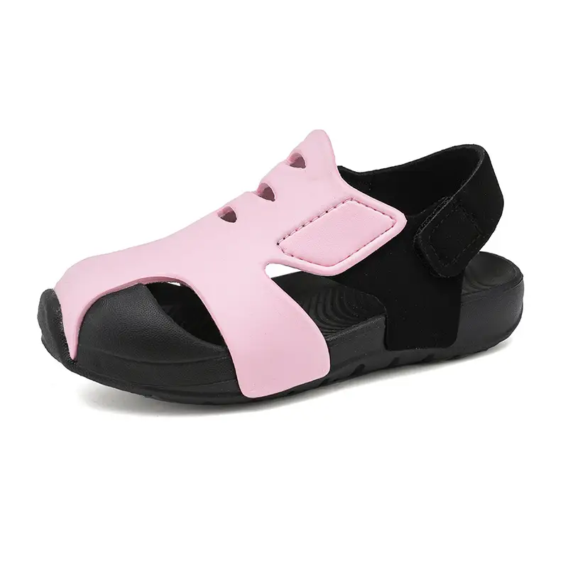 Blue Black EVA Sports Sandals for Kids Girls