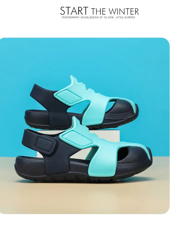 Blue Black EVA Sports Sandals for Kids Girls — feature 15