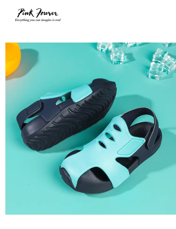 Blue Black EVA Sports Sandals for Kids Girls — feature 16
