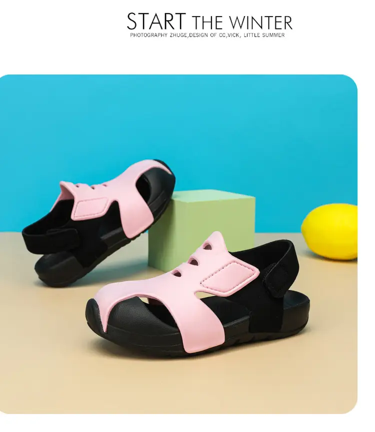Blue Black EVA Sports Sandals for Kids Girls — feature 20