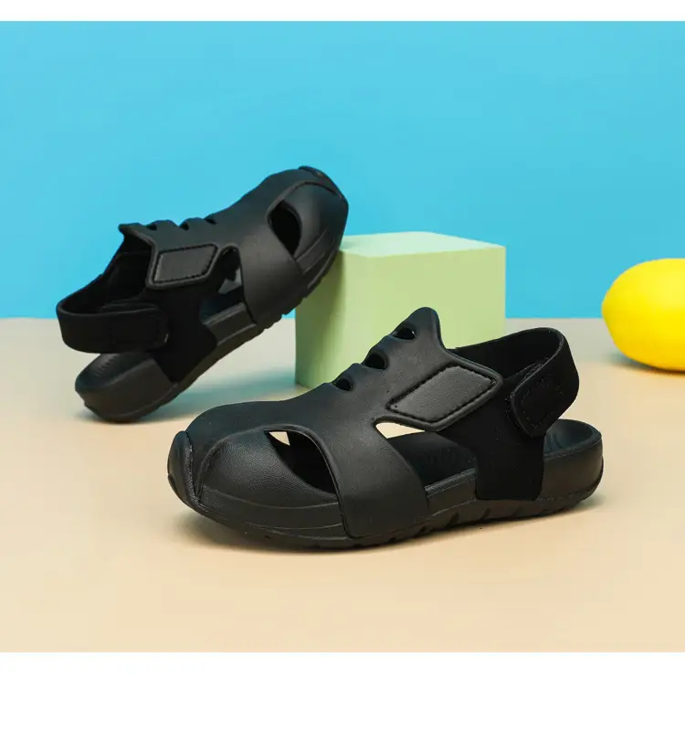 Blue Black EVA Sports Sandals for Kids Girls — feature 25
