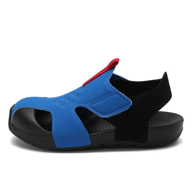 Blue Black EVA Sports Sandals for Kids Girls