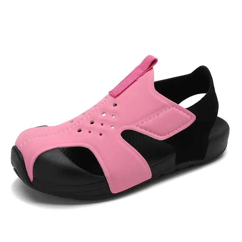 Blue Black EVA Sports Sandals for Kids Girls