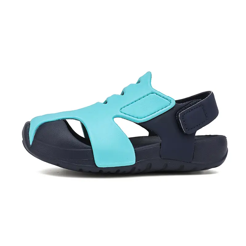 Blue Black EVA Sports Sandals for Kids Girls