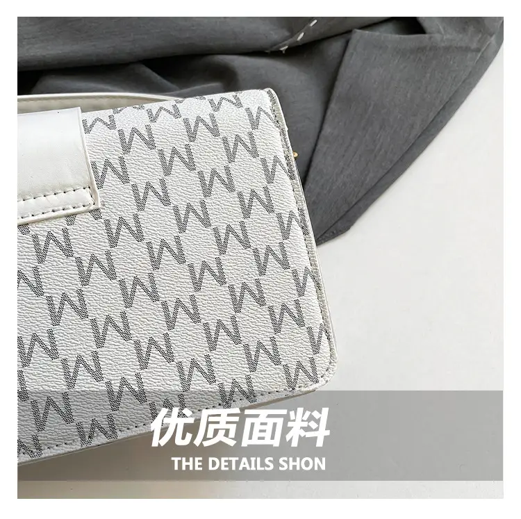 French Style Pink Letter Print Crossbody Bag — feature 6