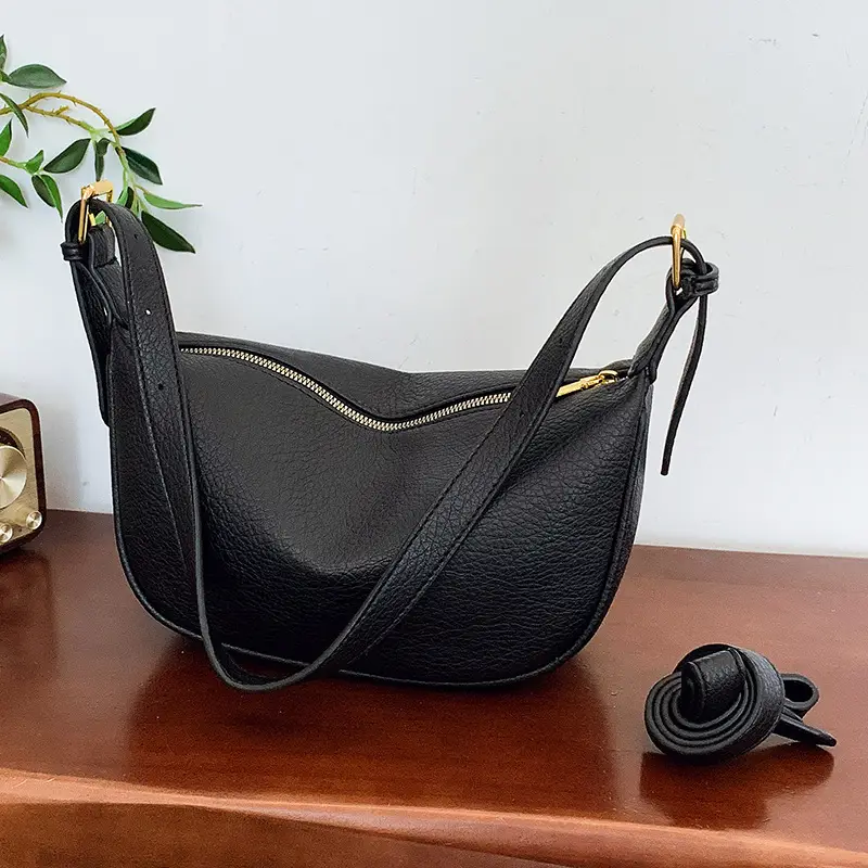 Women's Tan Leather Shoulder Bag 2026 New Style - Image 8