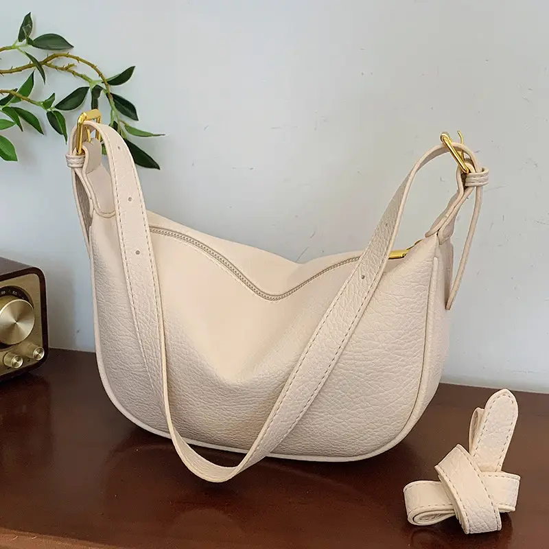 Women's Tan Leather Shoulder Bag 2026 New Style - Image 9