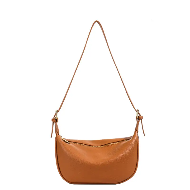 Women's Tan Leather Shoulder Bag 2026 New Style - Image 11