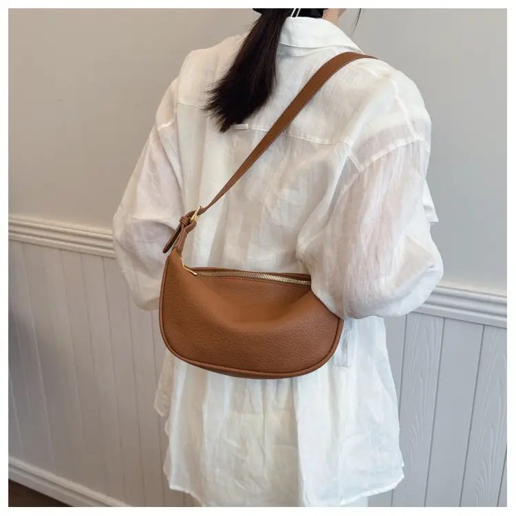 Women's Tan Leather Shoulder Bag 2026 New Style — feature 14