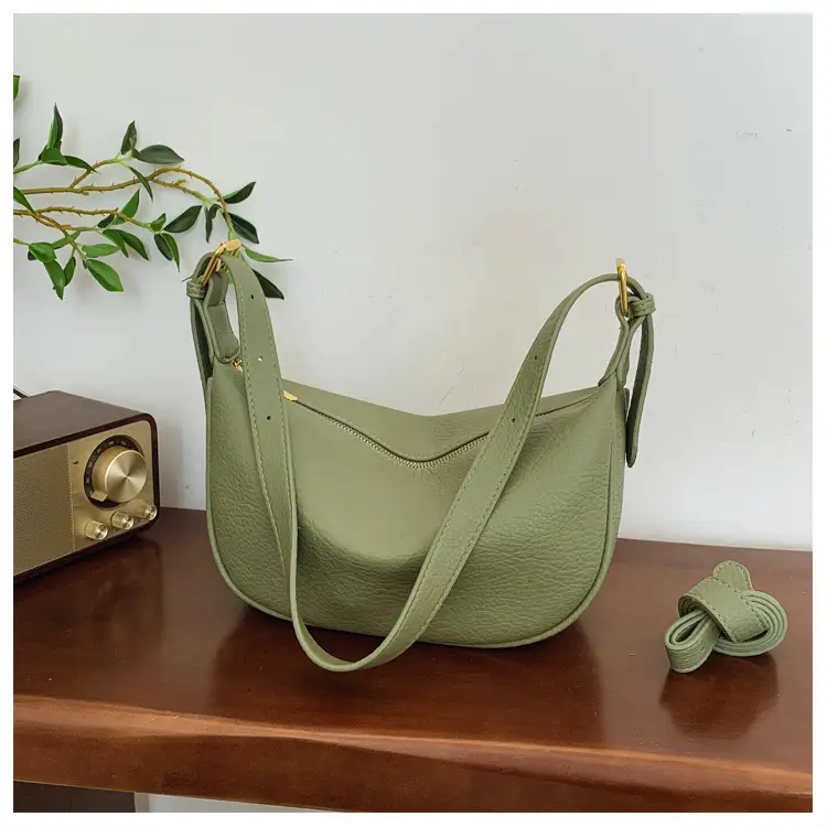 Women's Tan Leather Shoulder Bag 2026 New Style - Image 3