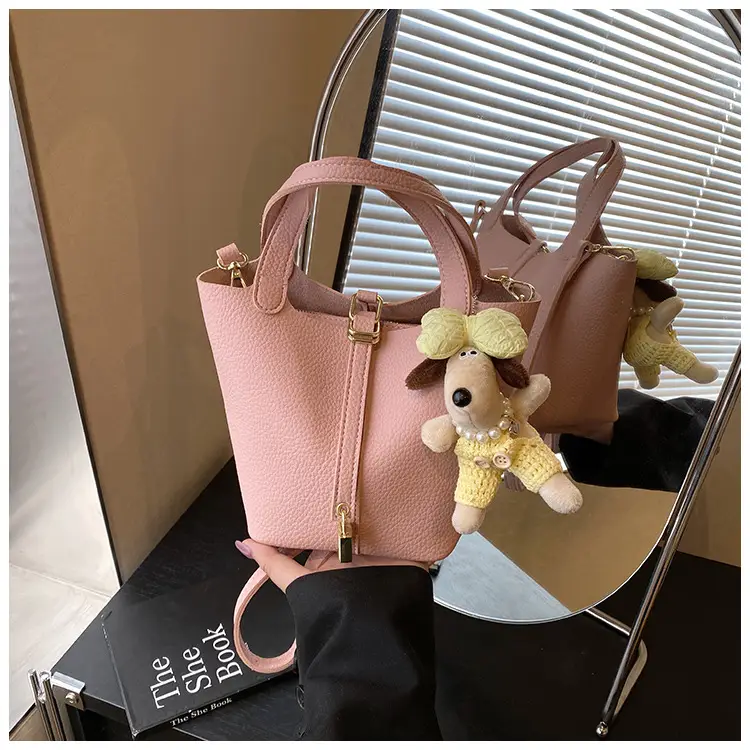 Pink Korean Style Shoulder Crossbody Bag for Women — feature 40