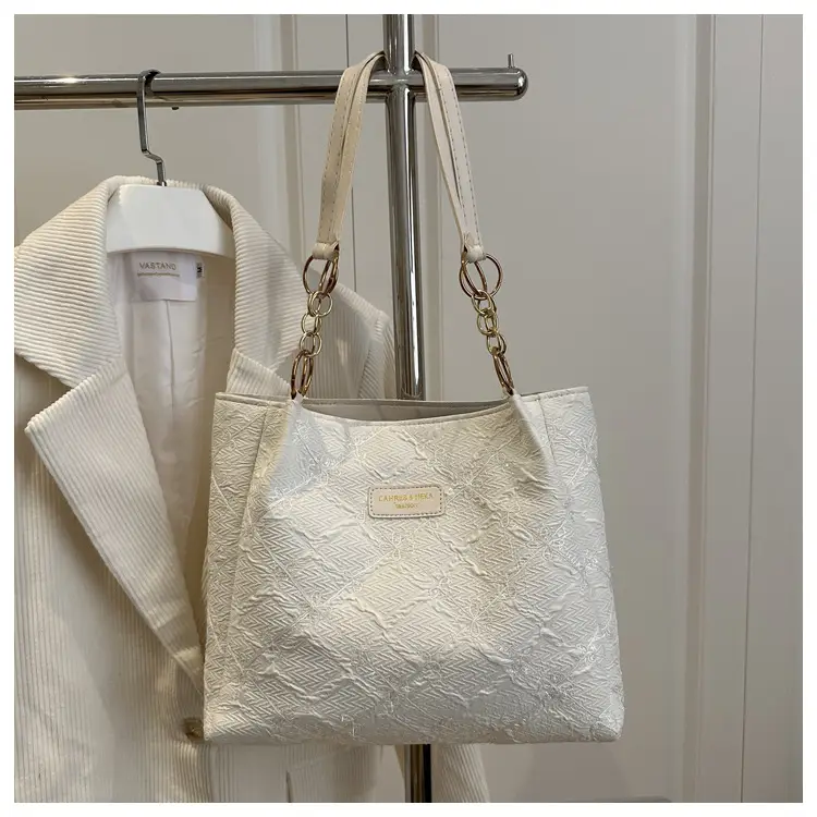 Light Blue Embroidered Shoulder Bag for Women — feature 10