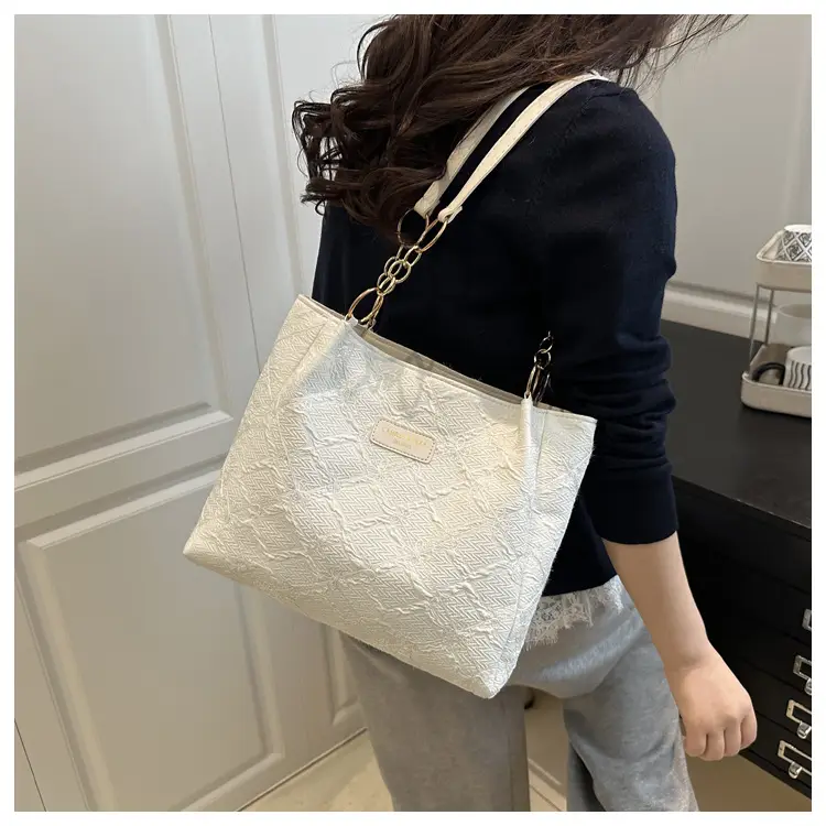 Light Blue Embroidered Shoulder Bag for Women — feature 15