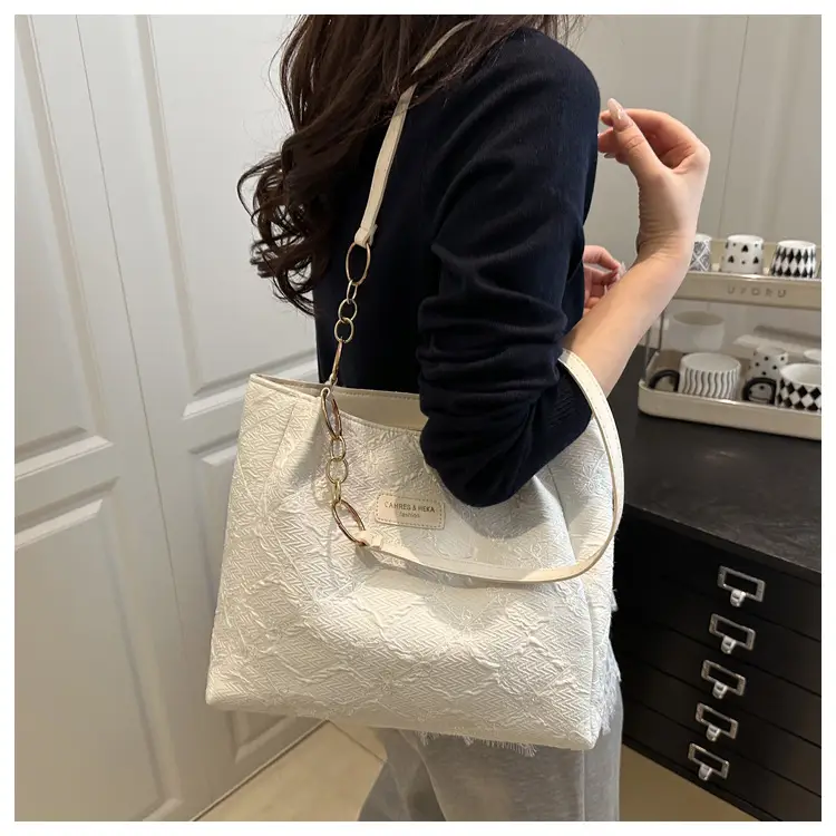 Light Blue Embroidered Shoulder Bag for Women — feature 16