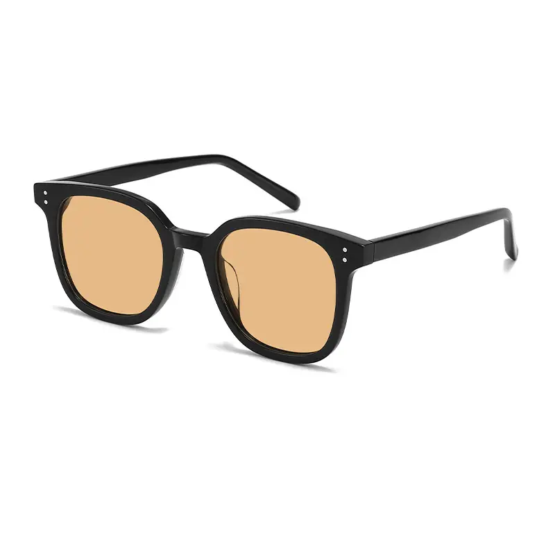 Men Black Sunglasses with Sunset Brown Lens - Image 17