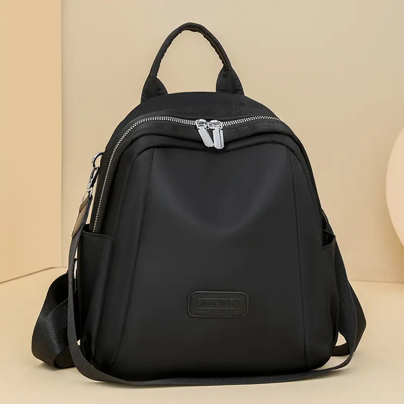 Women's Lightweight Western-style Backpack Grey Beige Travel Multi-functional - Image 7
