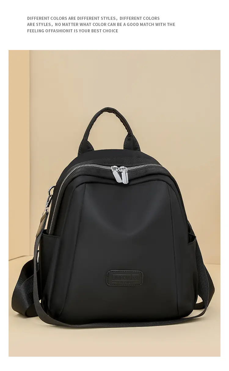 Women's Lightweight Western-style Backpack Grey Beige Travel Multi-functional — feature 18