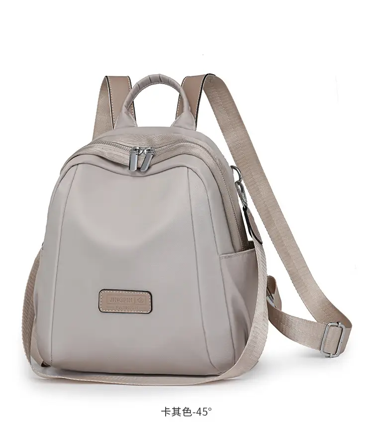 Women's Lightweight Western-style Backpack Grey Beige Travel Multi-functional — feature 26