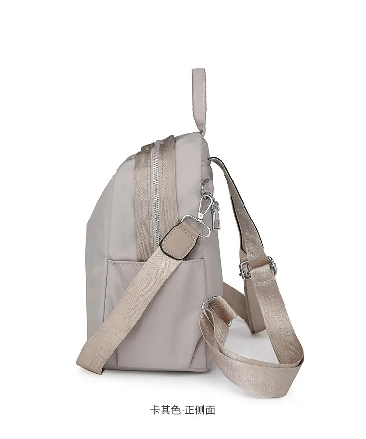 Women's Lightweight Western-style Backpack Grey Beige Travel Multi-functional — feature 27