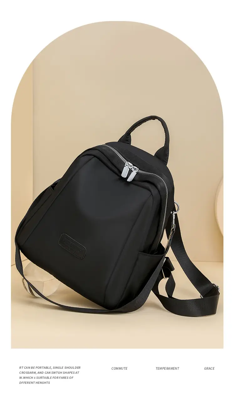 Women's Lightweight Western-style Backpack Grey Beige Travel Multi-functional — feature 6