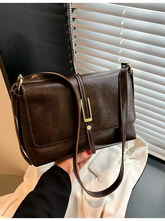 Brown Leather Shoulder Bag for Women 2025 - Image 4