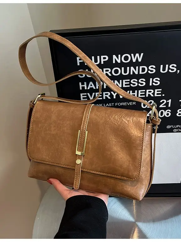 Brown Leather Shoulder Bag for Women 2025 - Image 5