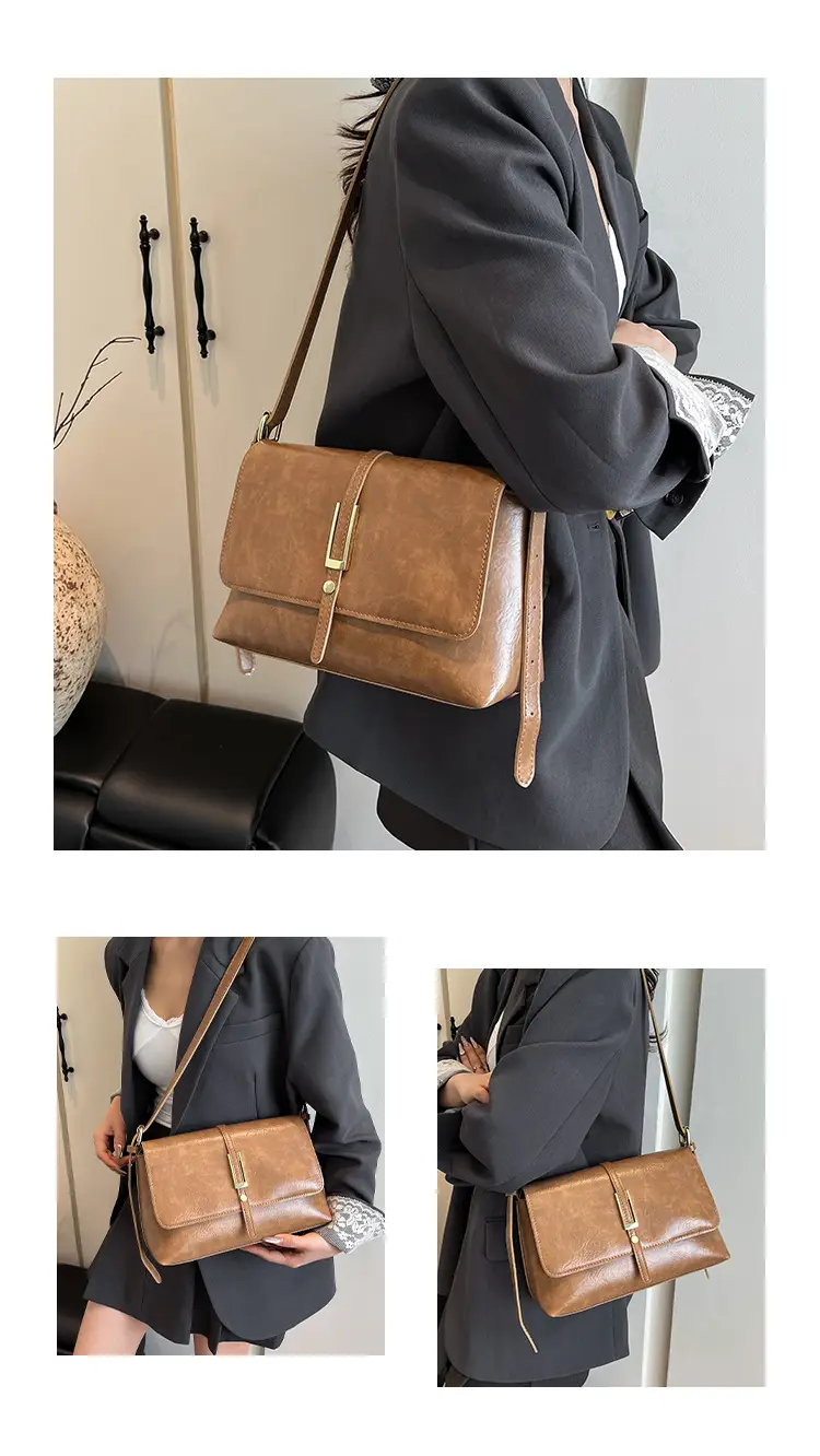 Brown Leather Shoulder Bag for Women 2025 — feature 15