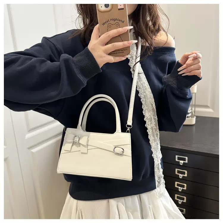 Pink Textured Bow Shoulder Bag for Women 2025 — feature 18