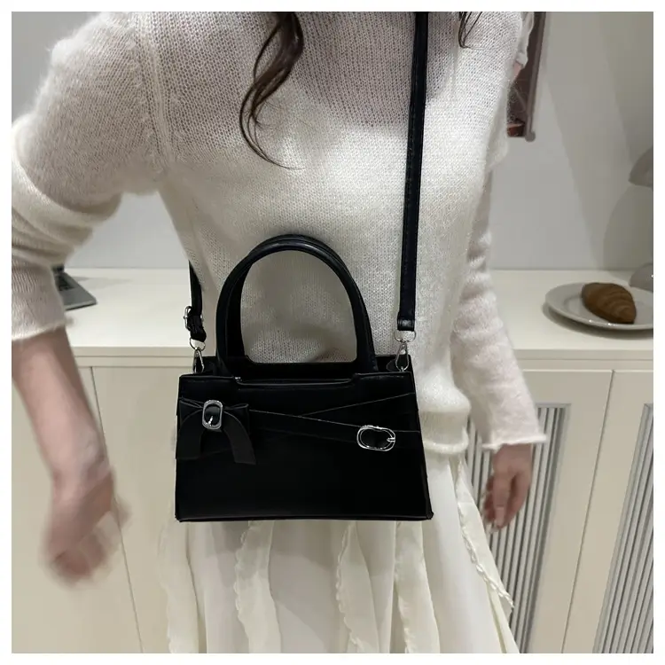 Pink Textured Bow Shoulder Bag for Women 2025 — feature 32