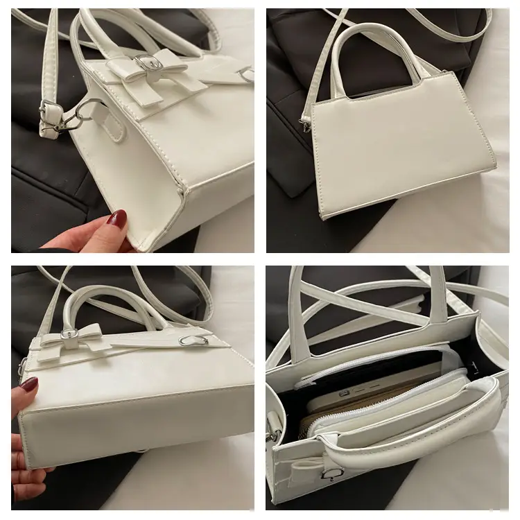 Pink Textured Bow Shoulder Bag for Women 2025 — feature 9