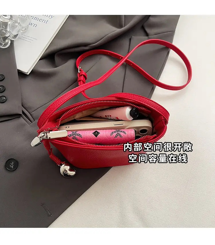 Red Korean Fashion Shoulder Bag for Women — feature 10