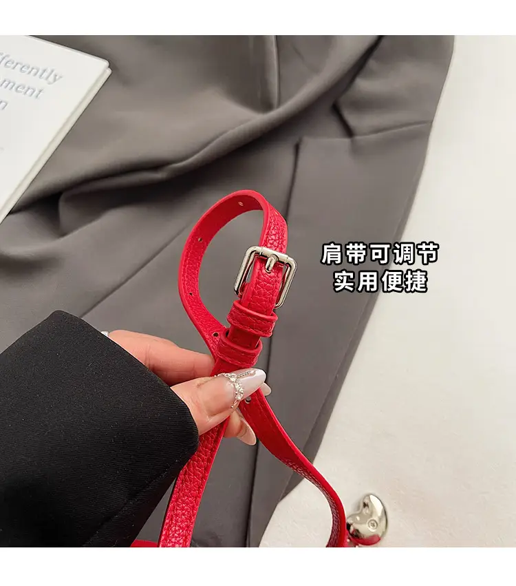 Red Korean Fashion Shoulder Bag for Women — feature 6
