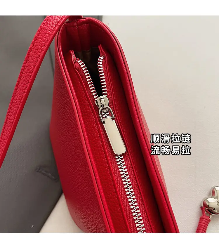 Red Korean Fashion Shoulder Bag for Women — feature 7