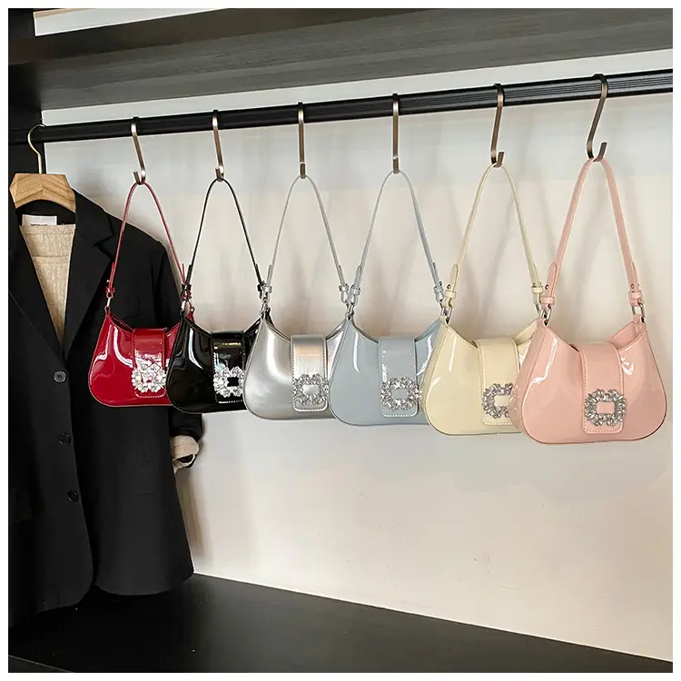 Pink Pearl Beaded Underarm Bag for Women — feature 1