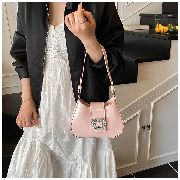 Pink Pearl Beaded Underarm Bag for Women — feature 31