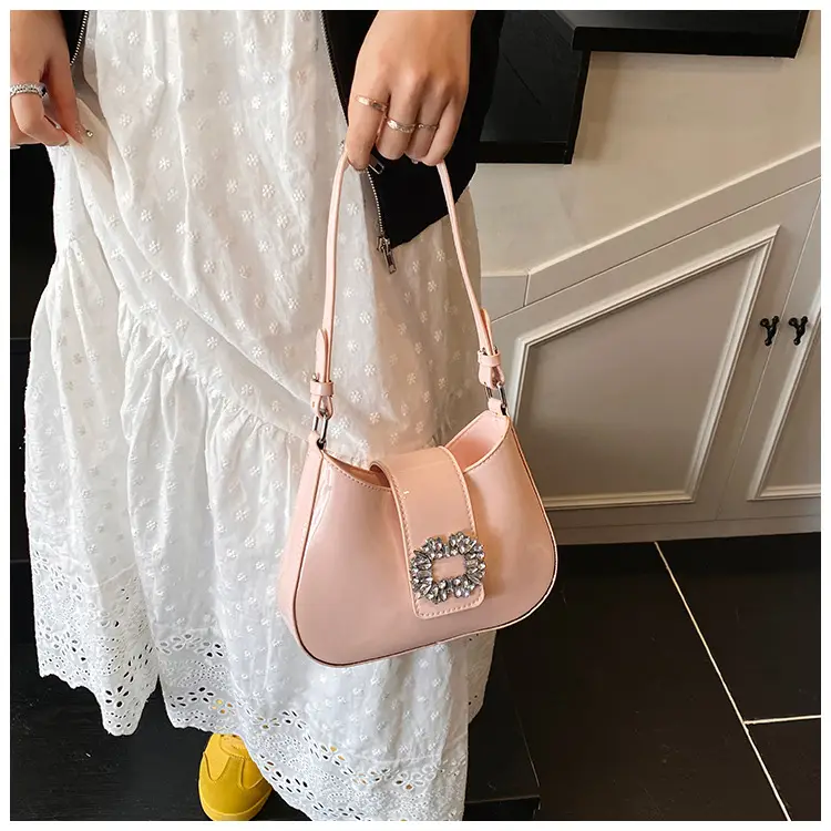 Pink Pearl Beaded Underarm Bag for Women — feature 32