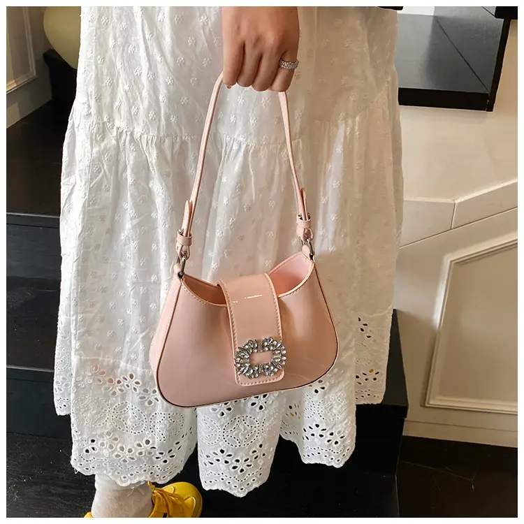 Pink Pearl Beaded Underarm Bag for Women — feature 33