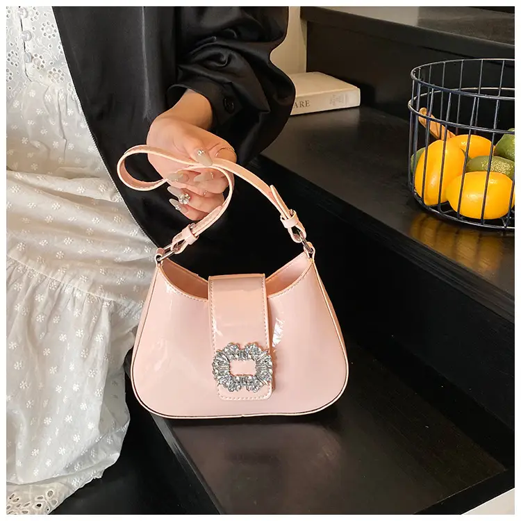 Pink Pearl Beaded Underarm Bag for Women — feature 34