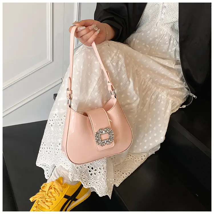 Pink Pearl Beaded Underarm Bag for Women — feature 35