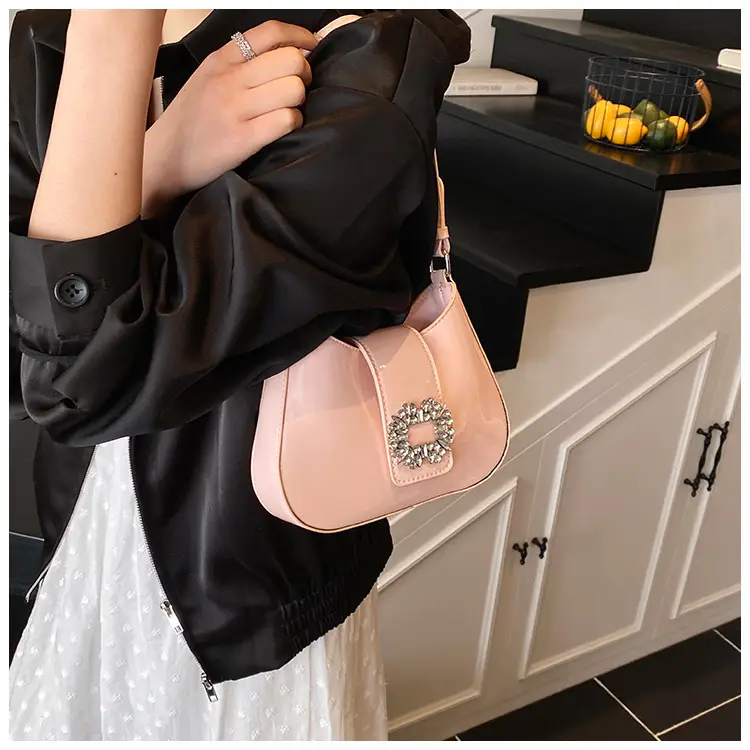 Pink Pearl Beaded Underarm Bag for Women — feature 36