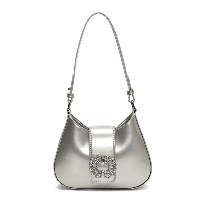 Pink Pearl Beaded Underarm Bag for Women - Image 2