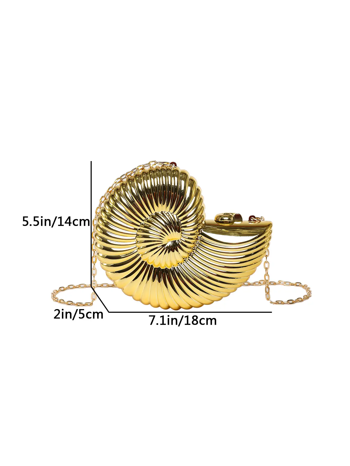 Golden Acrylic Crossbody Clutch Bag for Women — feature 1