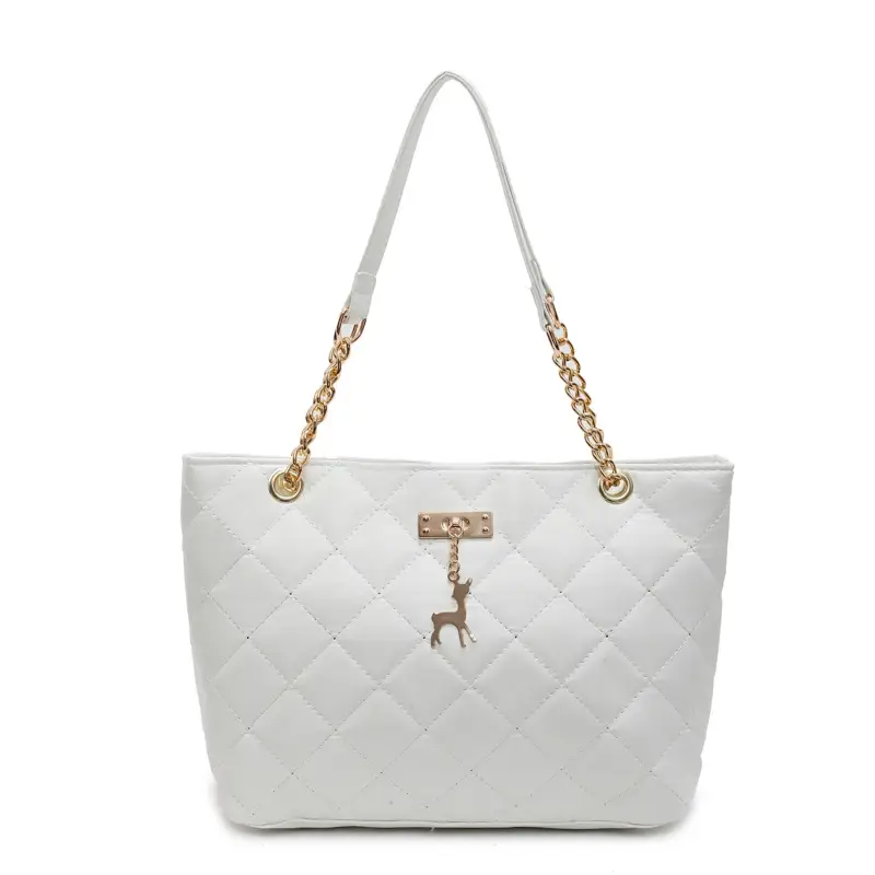 Korean Style Rhombus Tote Bag Women 2025 Spring Large Capacity - Image 9