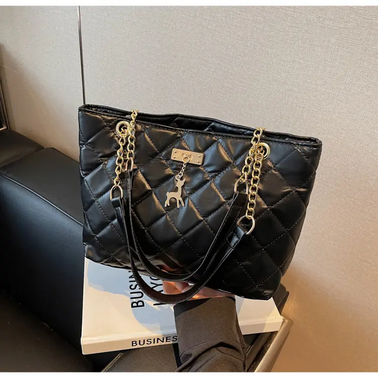 Korean Style Rhombus Tote Bag Women 2025 Spring Large Capacity — feature 31