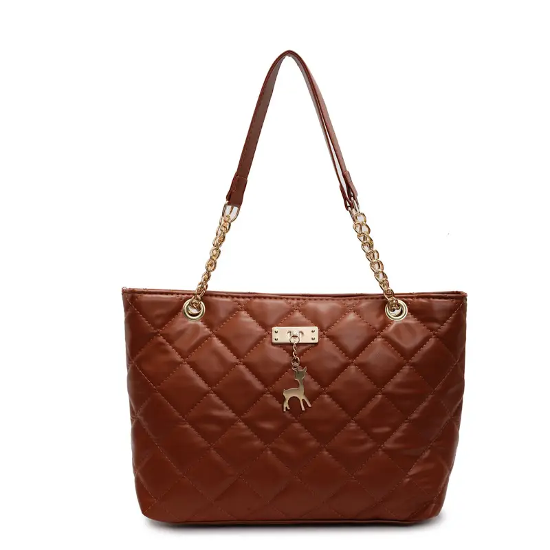 Korean Style Rhombus Tote Bag Women 2025 Spring Large Capacity - Image 4